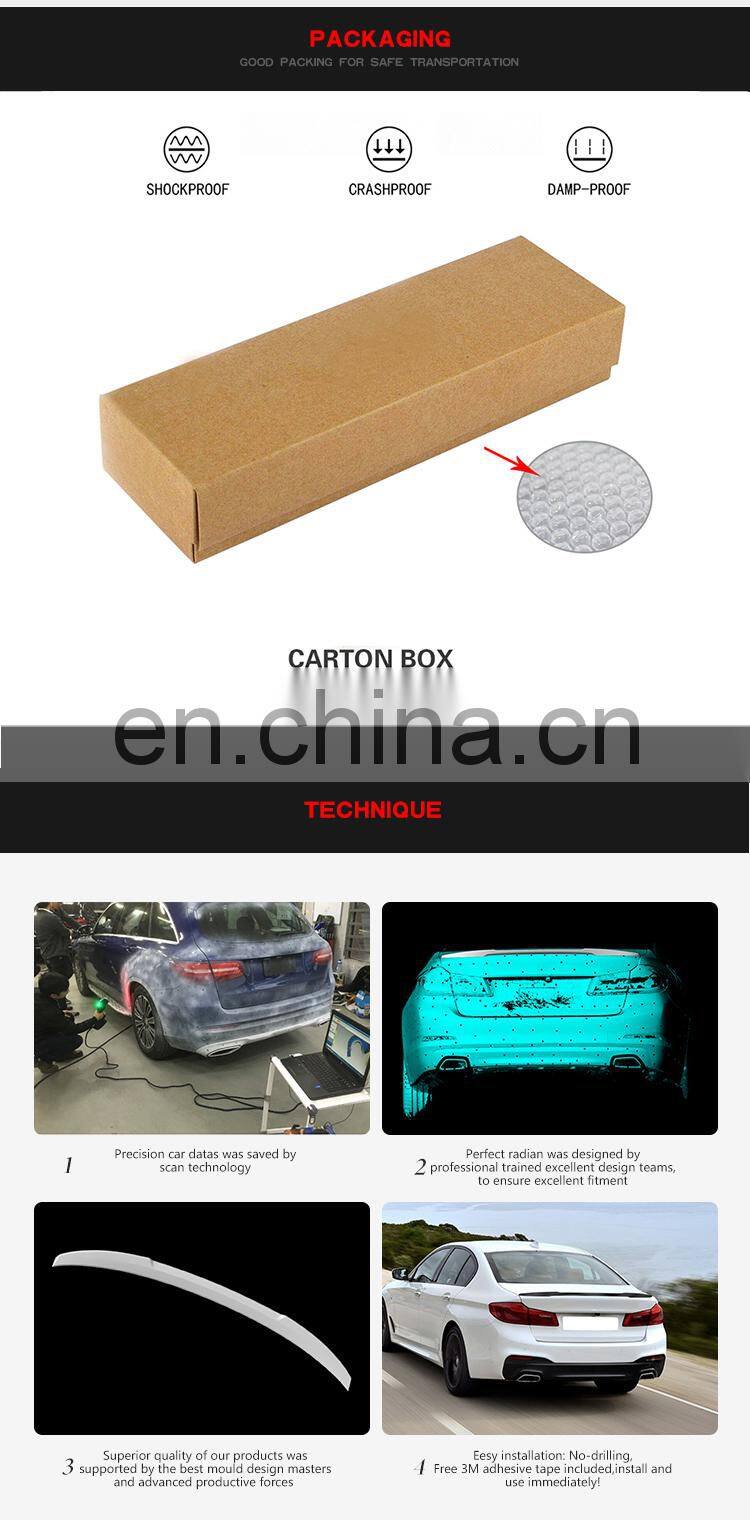 5Series Carbon Fiber Rear Spoiler for BMW G30 G38 530i 540i 17-18(Fits:G30)