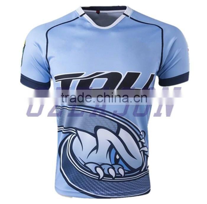 Sublimation custom rugby ball uniforms manufacturer in china