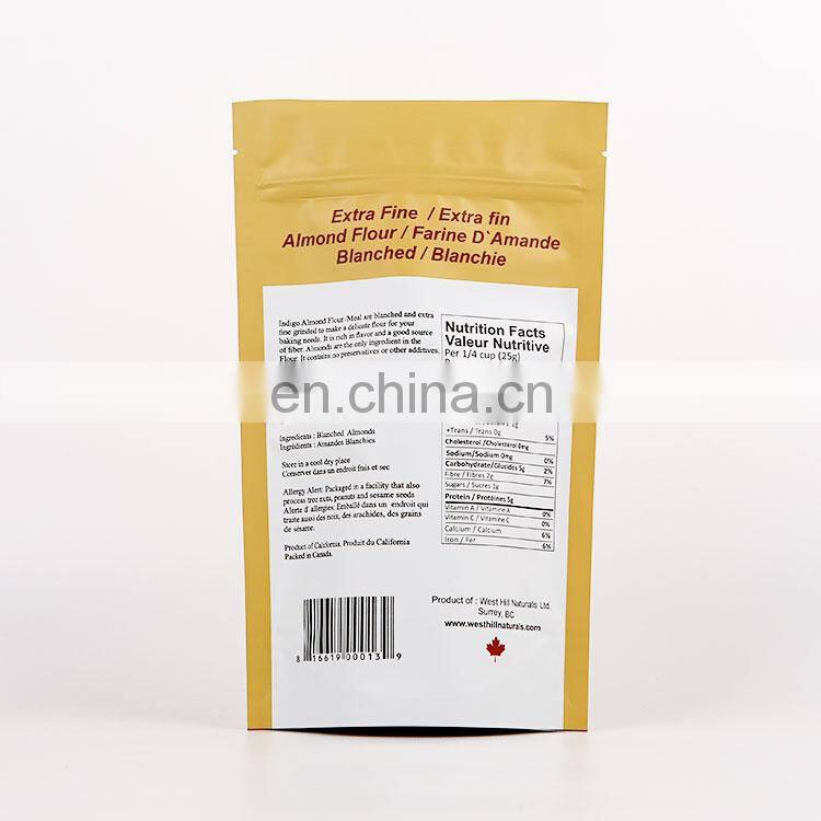 Food grade aluminium plastic vacuum sealer brown kraft paper cookie nuts packaging food bag