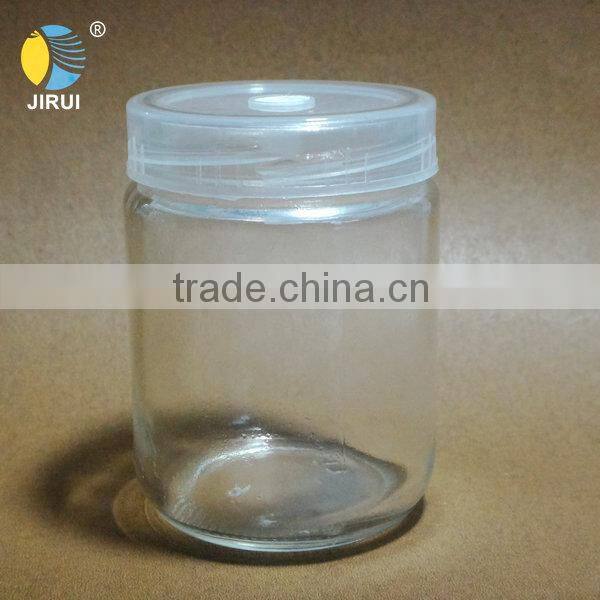 350ml plant tissue culture glass jar with plastic cap