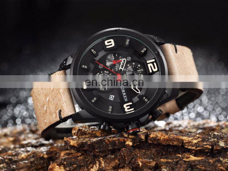 CURREN 8288 Best Quality Curren Watch Men Chronograph Decorate Date Day Men Watches On Sale Analog Fashion Watch