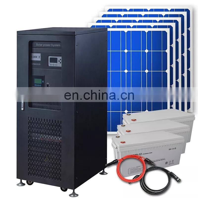 high efficiency hybrid system 20kw 30kw 10kw complete on grid tied solar panel power energy system off grid 50 kw