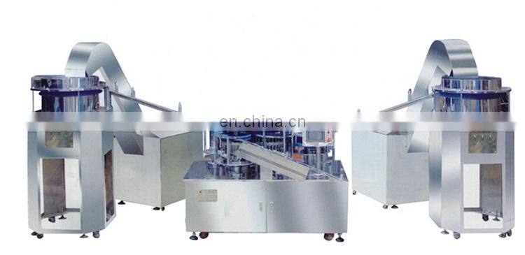 Small disposable syringe needle making automated making machine