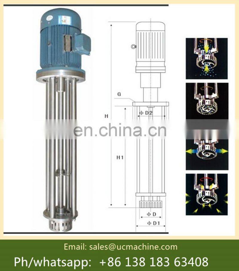 high speed homogenizer mixer high shear mixer for  tomato juice sauce