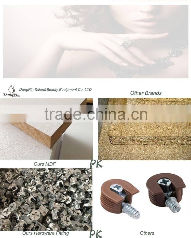 glass top nail table with handrest