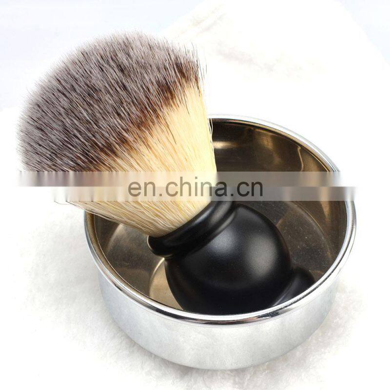 Resin Beard Shaving Brush & Metal Bowl