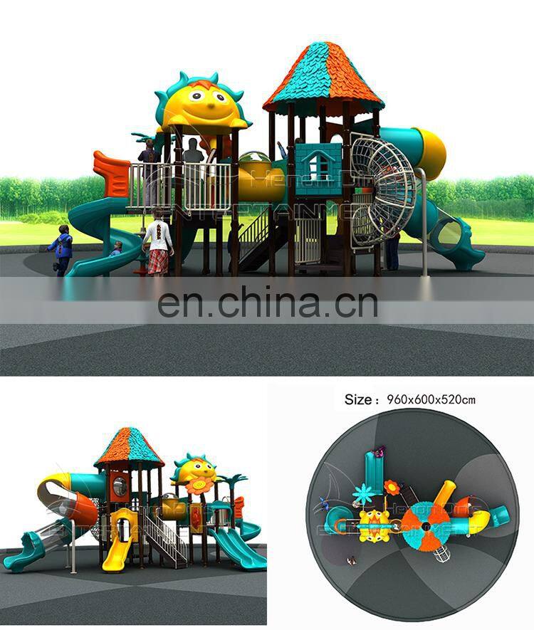 Outdoor children play games community play aresas item kiddy slides for sale