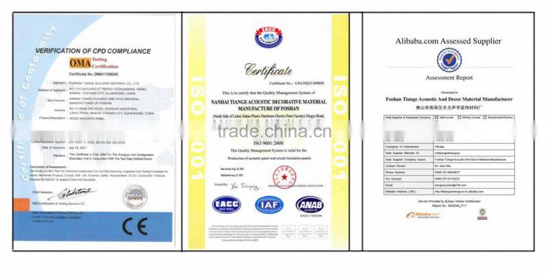 Fabric acoustic wall panel high frequency absorb soft panel
