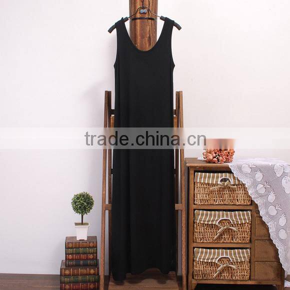 2014 Summer New Black Condole Belt Dress 100% cotton cheap young lady dresses from alibaba china