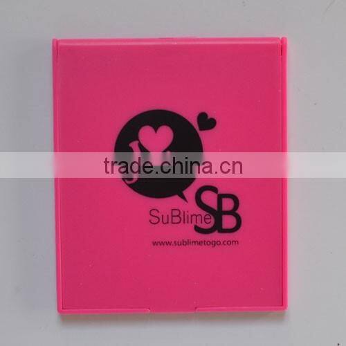 Plastic Hair brush Pocket Mirror Folding Comb With Mirror