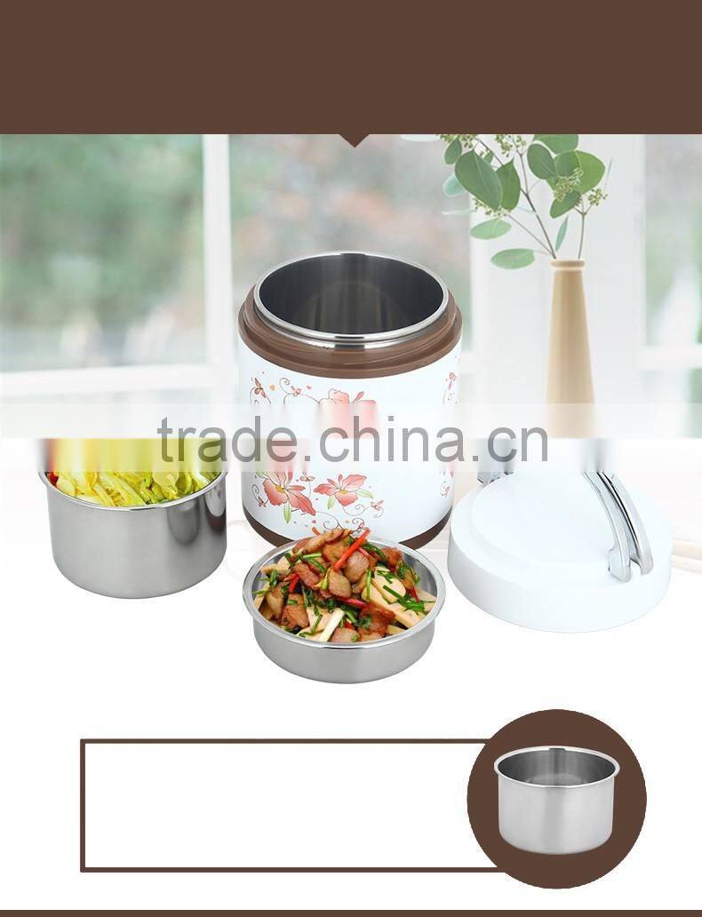 high quality stainless steel lunch box tiffin carrier 304 for children