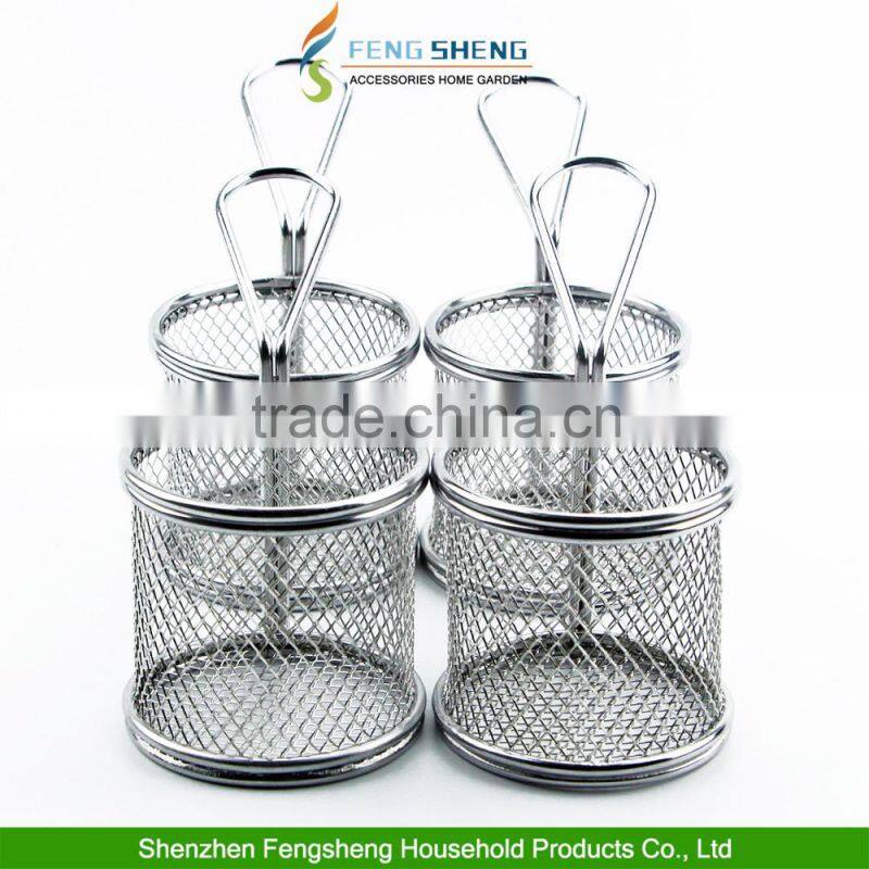 Mini Chrome Chip Fryer Serving Food Presentation Basket by Kitchen Stars