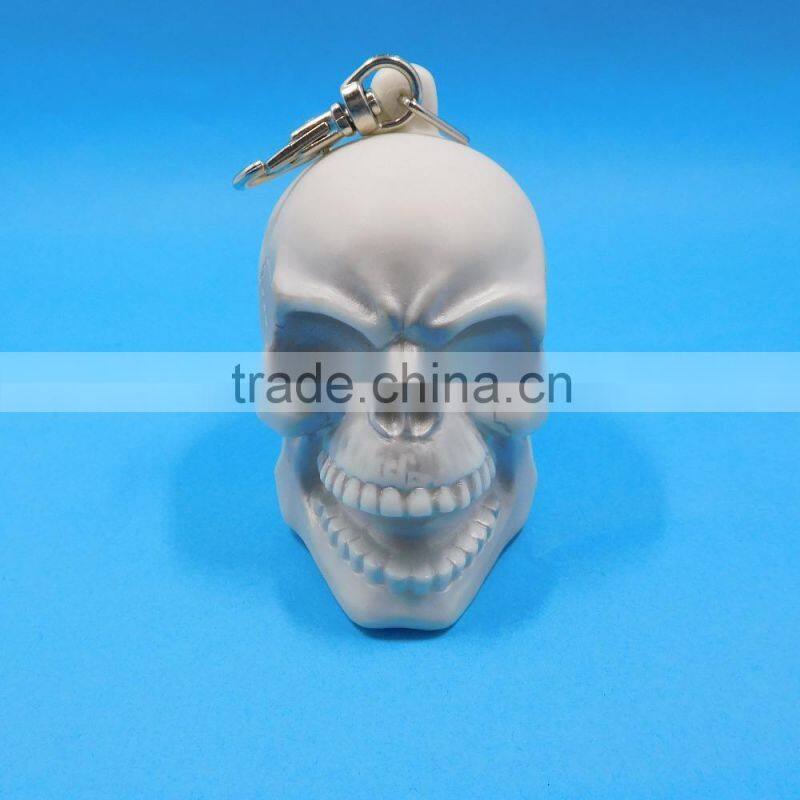 2014 New Design Holloween Necklace Flashing Led Light Skull