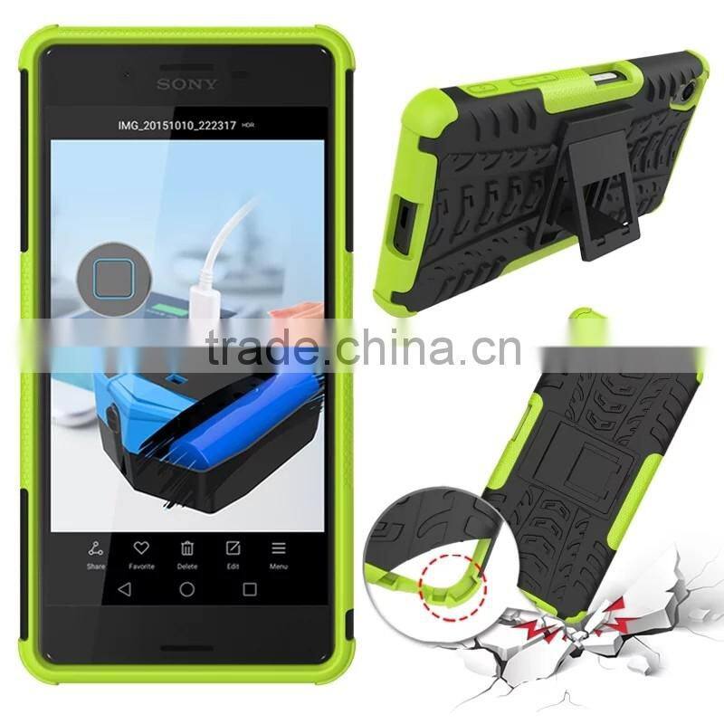 PC with Silicon Stand shock proof case For Coolpad Dazen Note 3 Lite