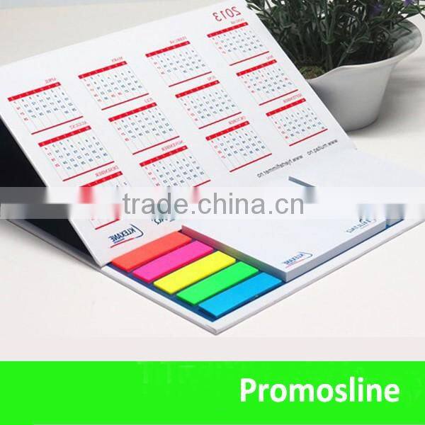 Hot Sale custom memo desk top calender with sticky note