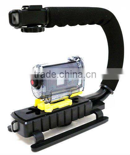 ET-DS01 Professional Camera Camcorder Action Stabilizing Handle For Flash,Mic or Video Light Stabilizer Steadicam