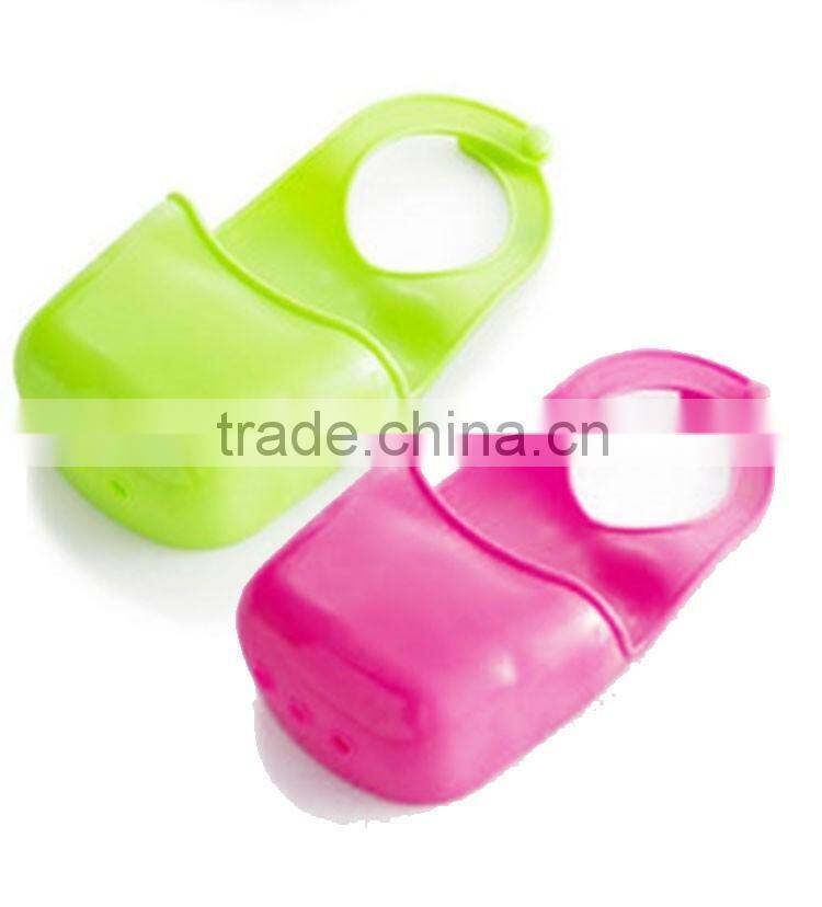 Creative Folding Hanging Silicone Bathroom Kitchen Gadget Storage Box Makeup Organizers Case