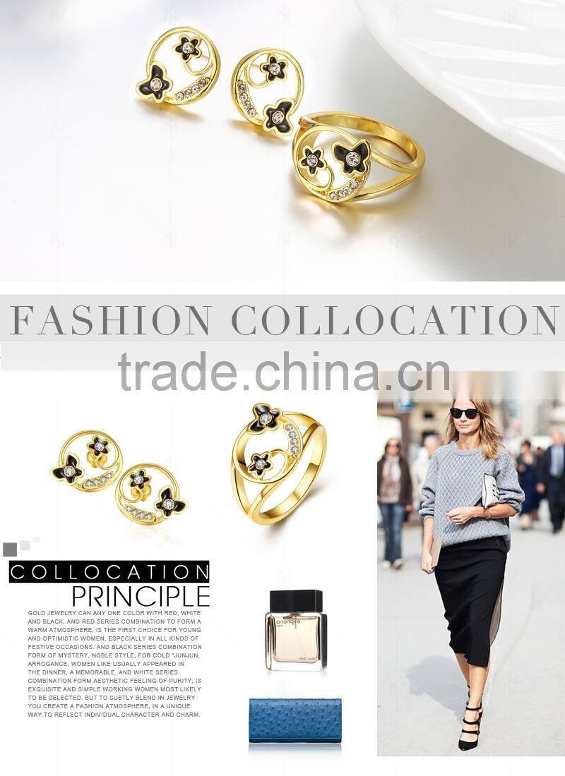 New Style Zircon Jewelry 18K Gold Plating Jewelry Set