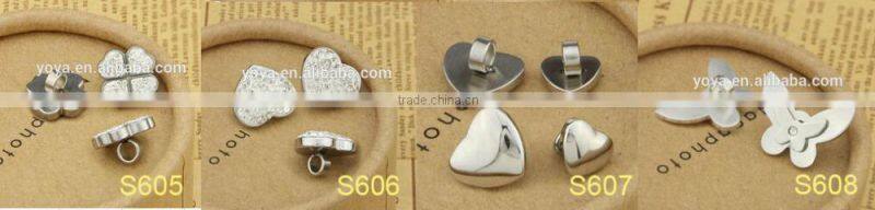 S602 stainless steel clasp leather bracelet clasp