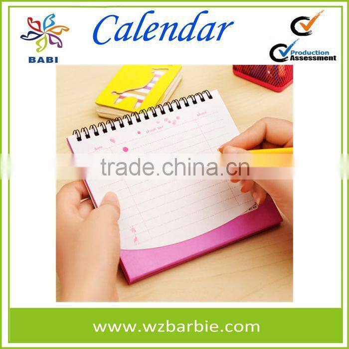 Unique Cute Elephant Spiral Desk Calendar