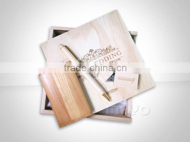 Wedding wooden box gift set