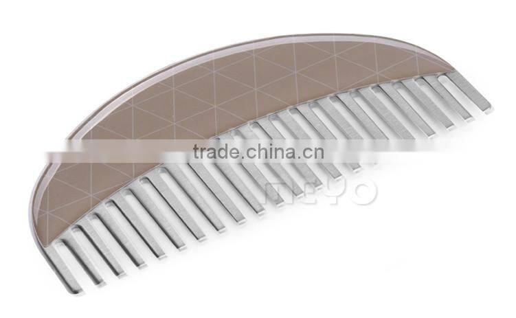 Fancy lady steel metal comb in paper gift letter box