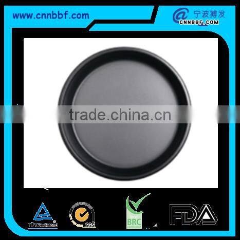 Round high quality non stick carbon steel pizza pan
