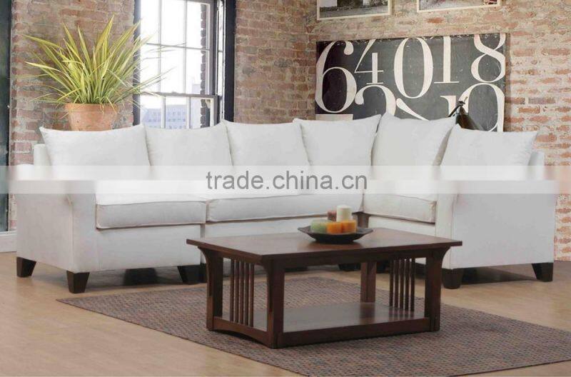 Simple modern home use sofa set with unique fabric cover KW9027