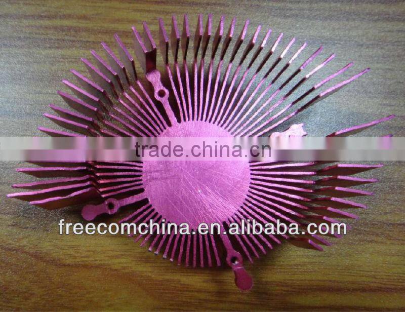 led aluminum circular extrusion heat sink