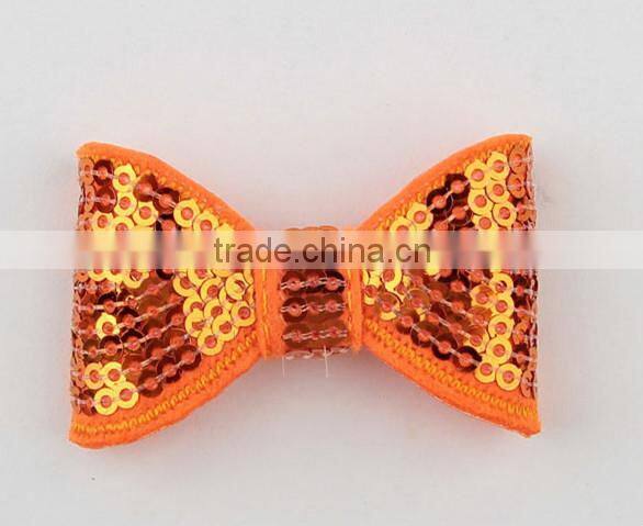 2015 New baby sequin hair bow with clip children hair accessories boutique big glitter hair bow ! CB-3667