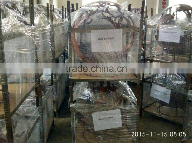 Metal Rust Design Fire Ball Fire Pit Ball
