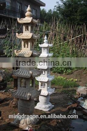 Chinese antique garden stone tower