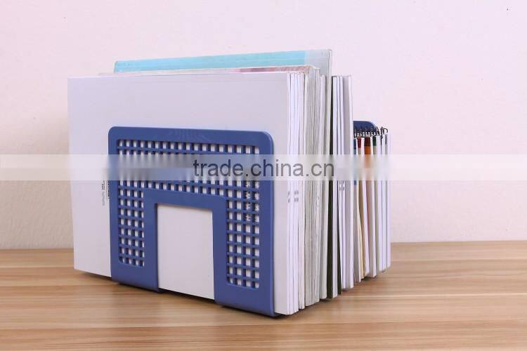 Office desktop cheap adjustable plastic Bookends