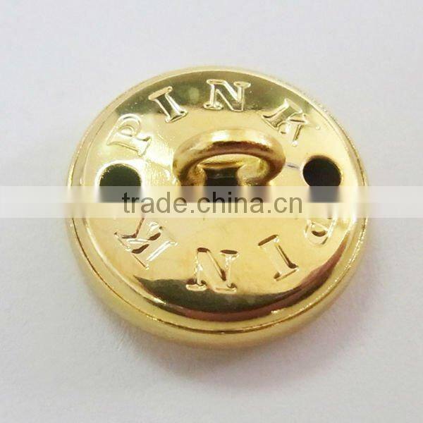20mm Gold custom made sewing buttons