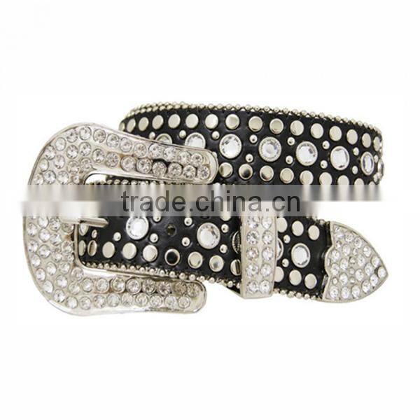 Wholesale Women's Rhinestone Western Leather Belts