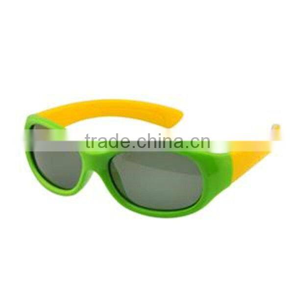 Yellow silicone rubber eyeglasses temple tips