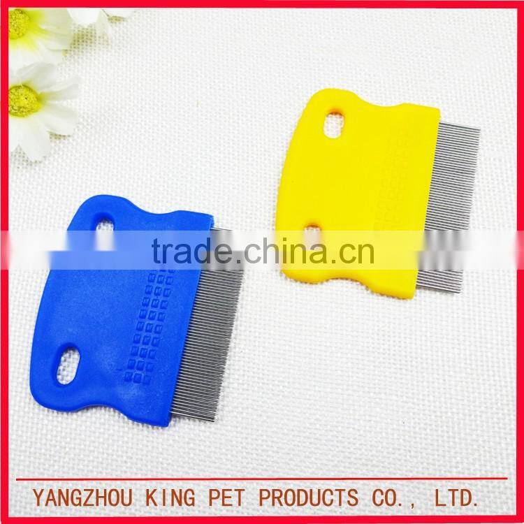 Factory price stainless steel dog flea lice remove comb nit free