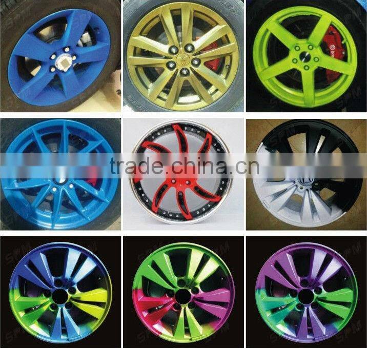 Red spray rubber paint for car wheels, high quality rubber paint spray