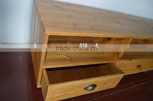 Shabby chic vintage French antique wooden TV table for living room