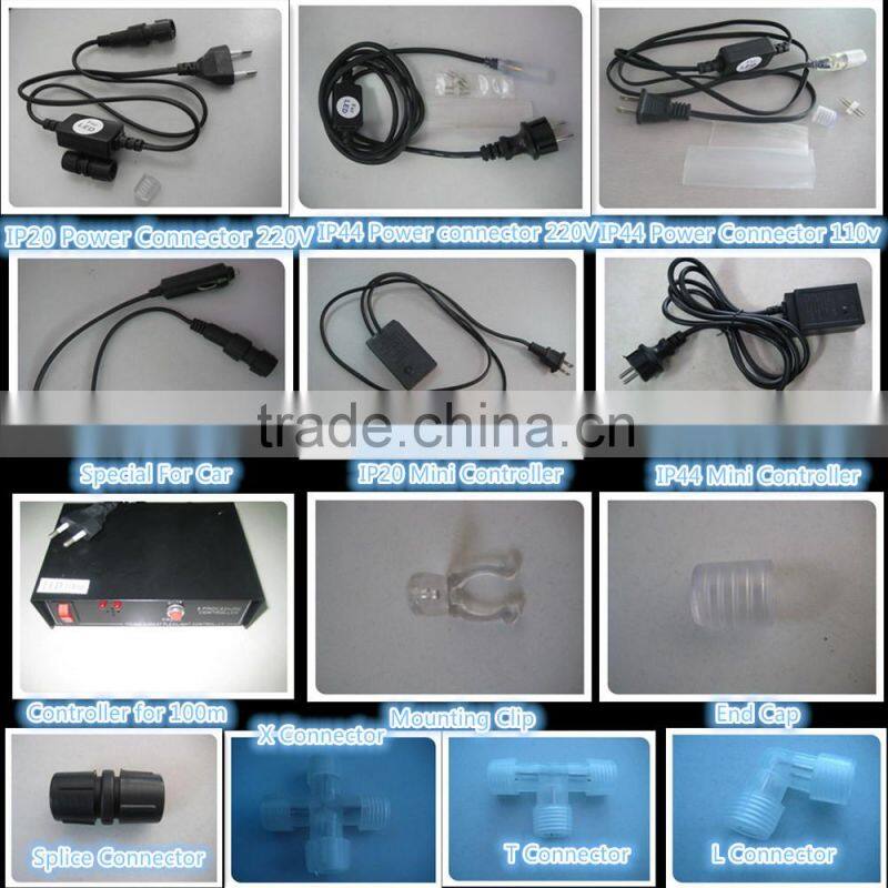 10*20MM 108leds 50m 220V RGB LED Rope Light Flat