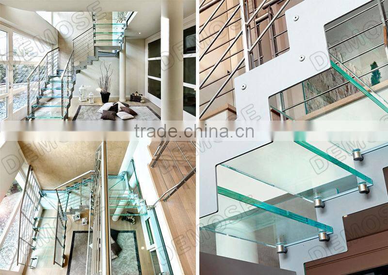 foshan staircase glass railings designs for sale