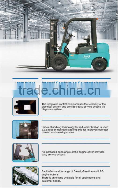 1.5t 1.8t 2.t 2.5t 3.0t 3.5t baoli forklift truck