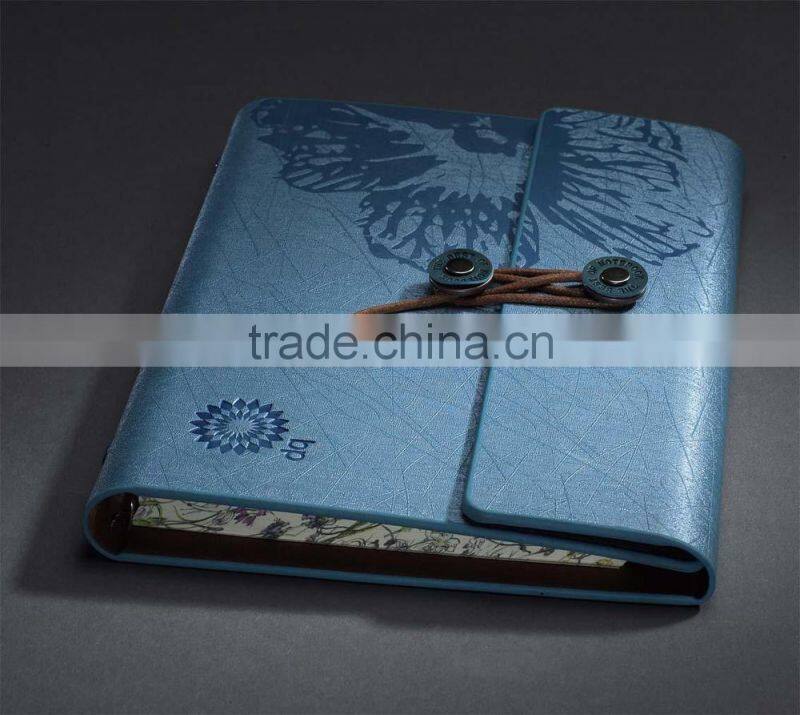 PU leather notebook with pen holder