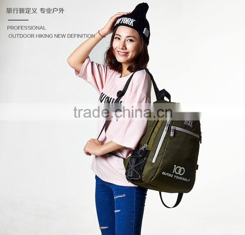 Fashionable 2016 hiking bag brand new design backpack school backpack bag