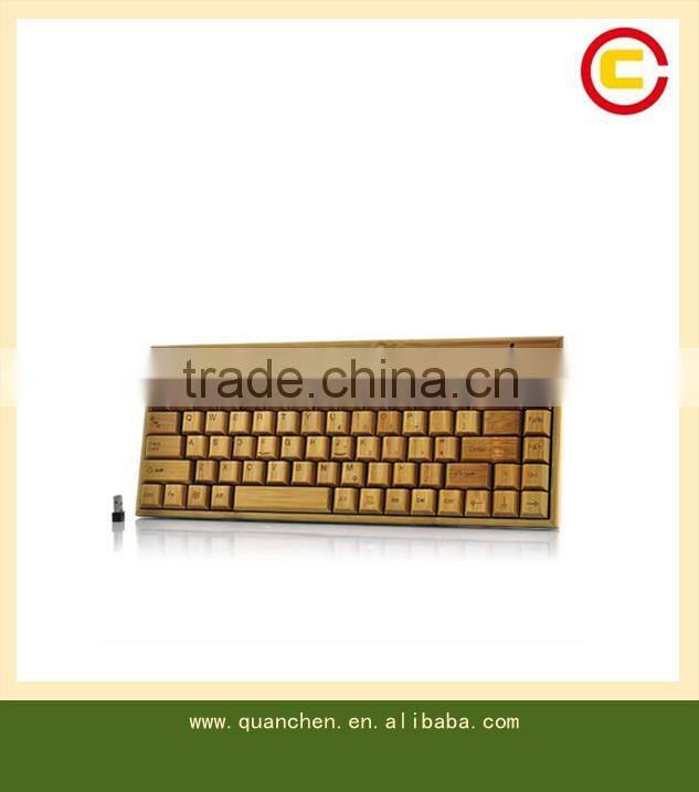 Handcrafted Wireless Bamboo Keyboard - Eco-friendly