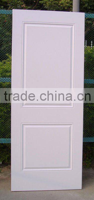 American Style 2 Panel Steel Glass Door Oval Glass