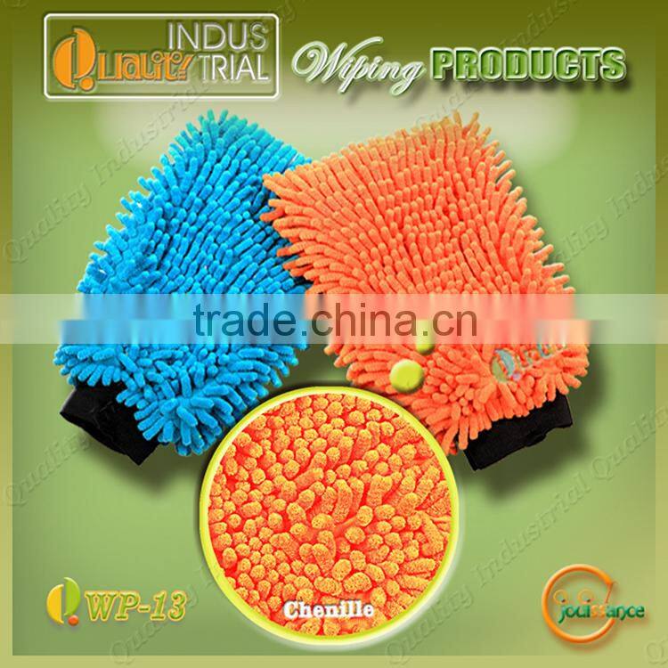 Top quality cheap and fashion design microfiber chenille material car chenille sponge