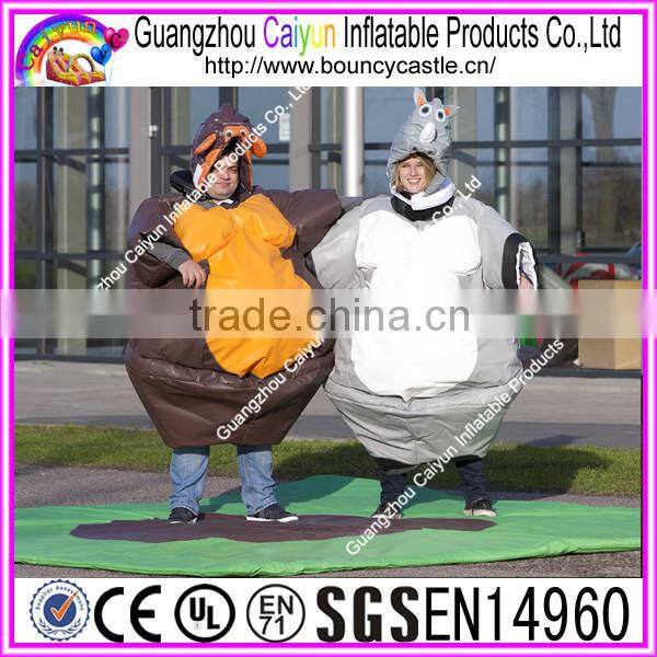 Commercial inflatable suit for interactive games/body inflation suits