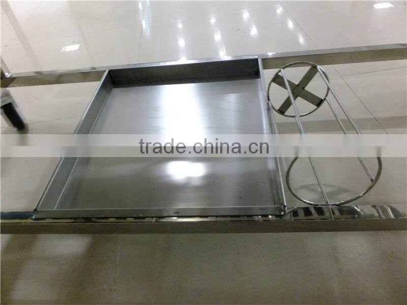 Guardrail Scalable Metal Patient Transfer Trolley