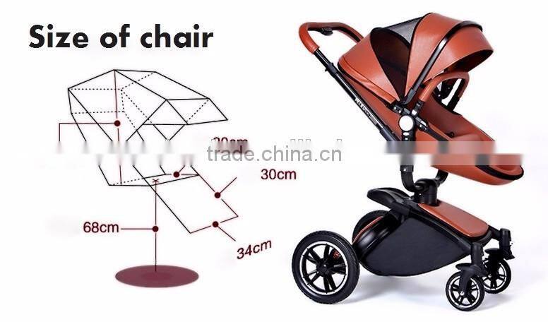 Egg baby stroller ,multi-function 3 in 1 baby stroller with high landscape